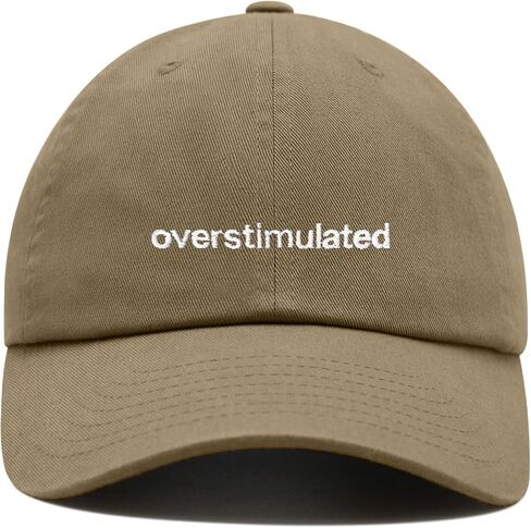 Overstimulated Baseball Cap Embroidered Cotton Adjustable Dad Hat in Saudi Arabia