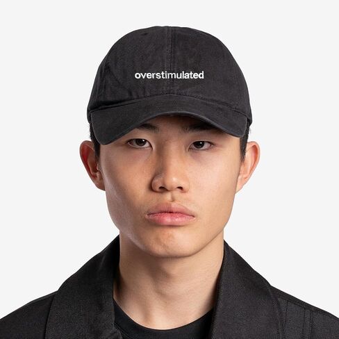 Overstimulated Baseball Cap Embroidered Cotton Adjustable Dad Hat in Saudi Arabia