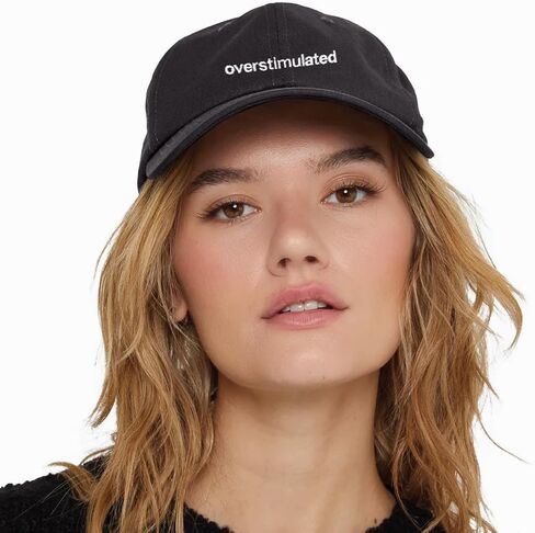 Overstimulated Baseball Cap Embroidered Cotton Adjustable Dad Hat in Saudi Arabia