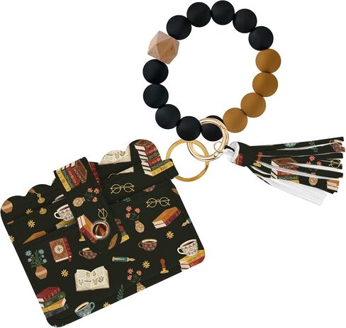 Wallet Keychain for Women, Silicone Bracelet Wristlet Wallet Credit Card RFID Holder in Saudi Arabia