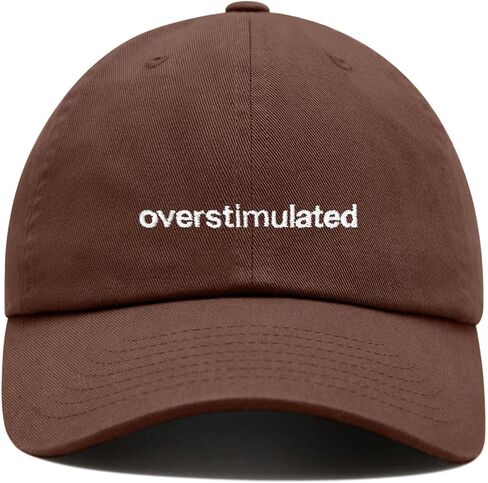 Overstimulated Baseball Cap Embroidered Cotton Adjustable Dad Hat in Saudi Arabia