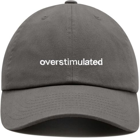 Overstimulated Baseball Cap Embroidered Cotton Adjustable Dad Hat in Saudi Arabia