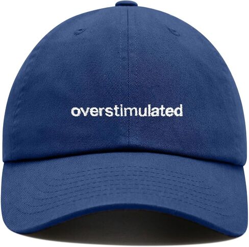 Overstimulated Baseball Cap Embroidered Cotton Adjustable Dad Hat in Saudi Arabia