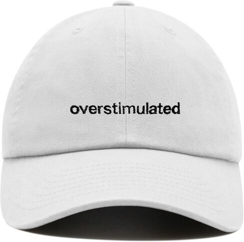 Overstimulated Baseball Cap Embroidered Cotton Adjustable Dad Hat in Saudi Arabia