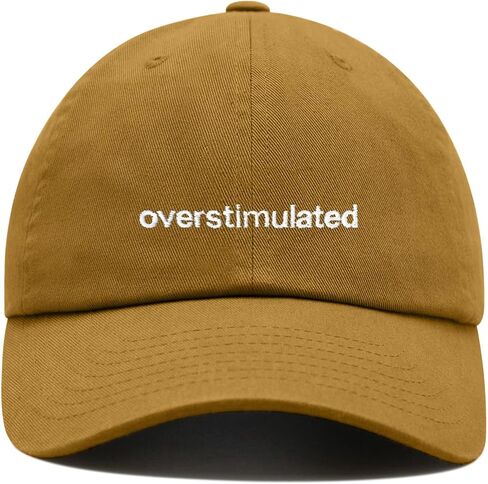 Overstimulated Baseball Cap Embroidered Cotton Adjustable Dad Hat in Saudi Arabia