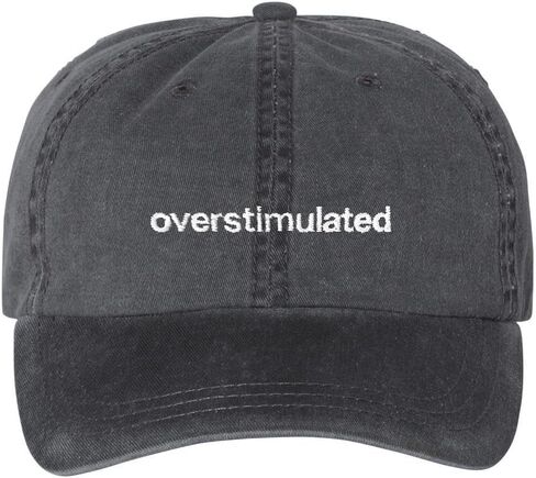Overstimulated Baseball Cap Embroidered Cotton Adjustable Dad Hat in Saudi Arabia