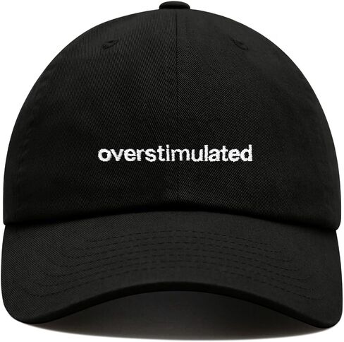 Overstimulated Baseball Cap Embroidered Cotton Adjustable Dad Hat in Saudi Arabia