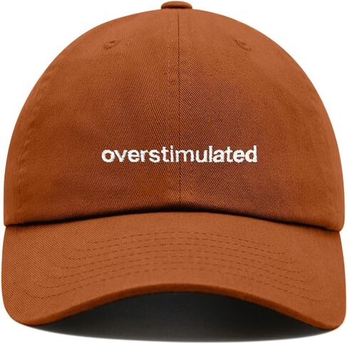 Overstimulated Baseball Cap Embroidered Cotton Adjustable Dad Hat in Saudi Arabia