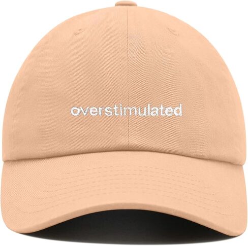 Overstimulated Baseball Cap Embroidered Cotton Adjustable Dad Hat in Saudi Arabia