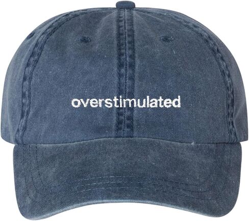 Overstimulated Baseball Cap Embroidered Cotton Adjustable Dad Hat in Saudi Arabia