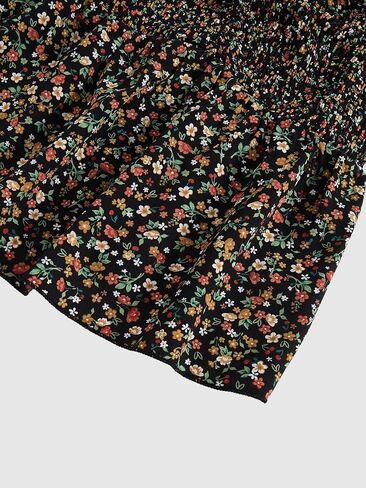 Women's Boho Floral Peplum Vacation Tops Babydoll Sweetheart Neckline Lantern Sleeve Going Out Blouses in Kuwait