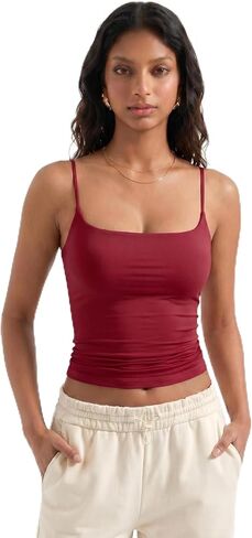 Women Sexy Square Neck Tank Top Summer Y2K Going Out Top Casual Camisole Shirts in Saudi Arabia