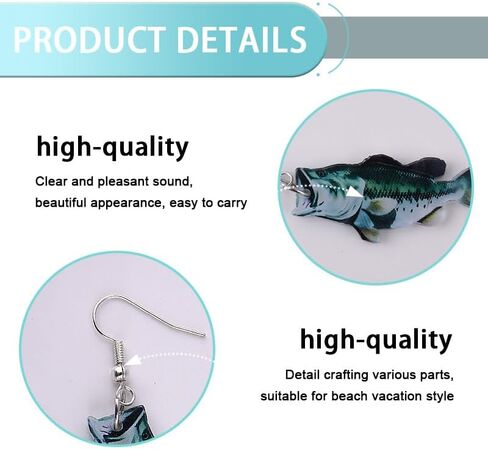 Fishing Earrings for Women Birthday Gift for Daughter Granddaughter Fishing Lovers Gift for Women Fish Gifts for Girlfriend Wife Fish Lover Gifts for Woman Acrylic Fish-shape Dangle Earrings in Saudi Arabia