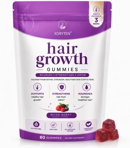 Hair Growth Accelerator Soft Chewable Tablets – Advanced Hair Support Formula for Men & Women with Biotin & Key Nutrients – Helps Support Thicker, Fuller, Stronger Looking Hair – 60 Count (1) " in Saudi Arabia