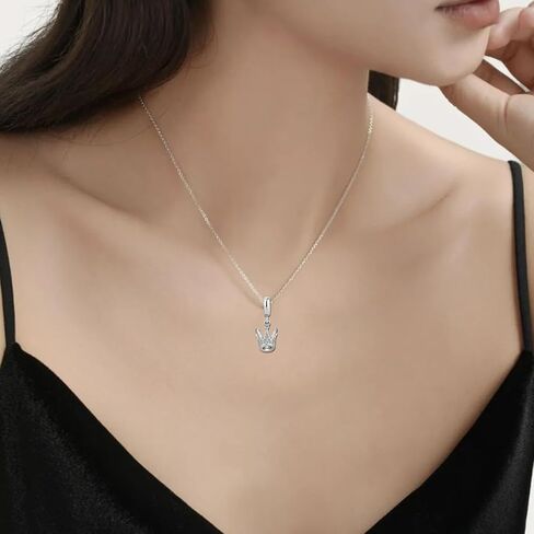 KunBead Sparkling Princess Queen Crown Dangle Birthday Charms Compatible with Pandora Charm Bracelet for Women in Saudi Arabia