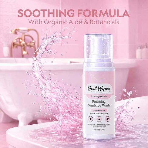 Feminine Foaming Wash for Women, pH Balanced & Fragrance Free, Gentle Aloe & Botanical Blend, Gynecologist & Dermatologist Approved, Vegan & Cruelty-Free Hygiene Intimate Care (1-Pack) in Saudi Arabia