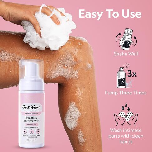 Feminine Foaming Wash for Women, pH Balanced & Fragrance Free, Gentle Aloe & Botanical Blend, Gynecologist & Dermatologist Approved, Vegan & Cruelty-Free Hygiene Intimate Care (1-Pack) in Saudi Arabia