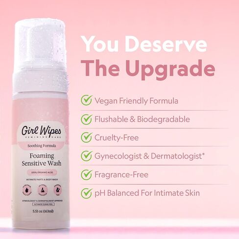 Feminine Foaming Wash for Women, pH Balanced & Fragrance Free, Gentle Aloe & Botanical Blend, Gynecologist & Dermatologist Approved, Vegan & Cruelty-Free Hygiene Intimate Care (1-Pack) in Saudi Arabia
