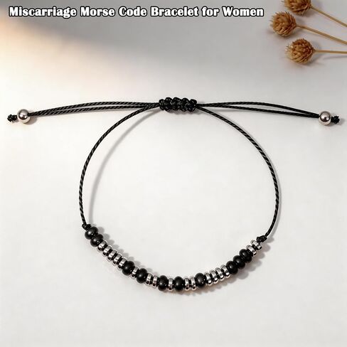 Miscarriage Gifts for Mothers Fathers, Loss Grief Miscarriage Morse Code Bracelet for Women, Sympathy Gift Memorial Gifts, Pregnancy Loss Jewelry in Saudi Arabia