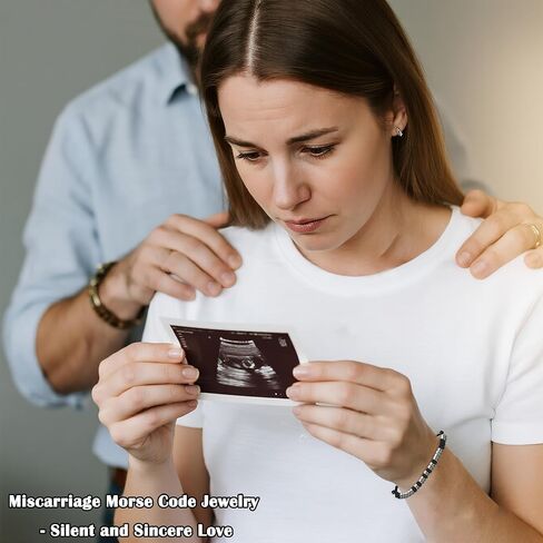 Miscarriage Gifts for Mothers Fathers, Loss Grief Miscarriage Morse Code Bracelet for Women, Sympathy Gift Memorial Gifts, Pregnancy Loss Jewelry in Saudi Arabia