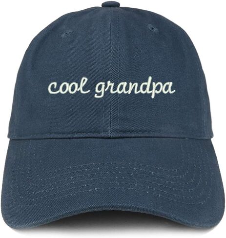 Trendy Apparel Shop Cool Grandpa Embroidered Soft Crown 100% Brushed Cotton Cap in Kuwait