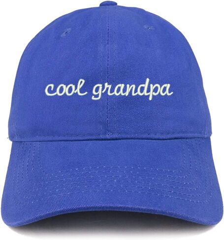 Trendy Apparel Shop Cool Grandpa Embroidered Soft Crown 100% Brushed Cotton Cap in Kuwait