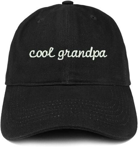 Trendy Apparel Shop Cool Grandpa Embroidered Soft Crown 100% Brushed Cotton Cap in Kuwait