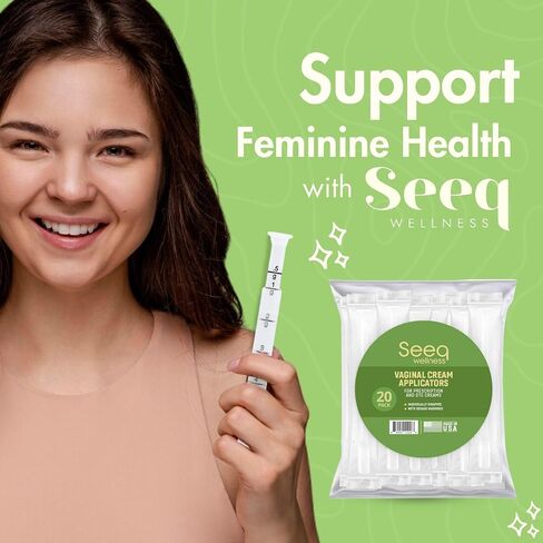Disposable Plastic Vaginal Cream Applicators: to Fit Preseed Lubricant, Estrace, Personal Lube and OTC Gel or Cream Products - with Dosage Measurements, Threaded End and Comfort Tip - 20 Pack in Saudi Arabia