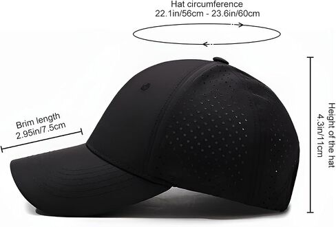 Baseball Cap Classic Golf Cap, Adjustable Dad Hat, Simple Adult Cotton Hat, Unstructured Plain Cap Men Women, for Running Workouts and Outdoor Activities All Seasons Black in Kuwait