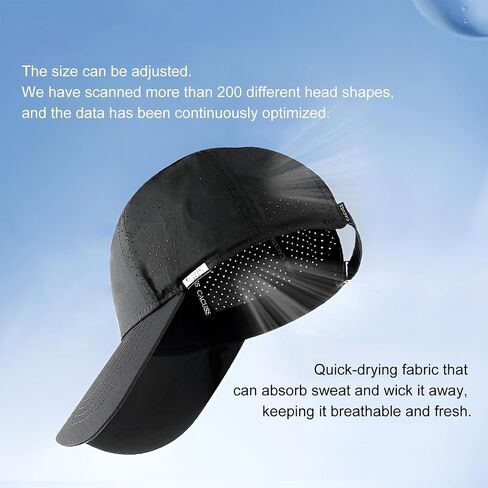 Baseball Cap Classic Golf Cap, Adjustable Dad Hat, Simple Adult Cotton Hat, Unstructured Plain Cap Men Women, for Running Workouts and Outdoor Activities All Seasons Black in Kuwait