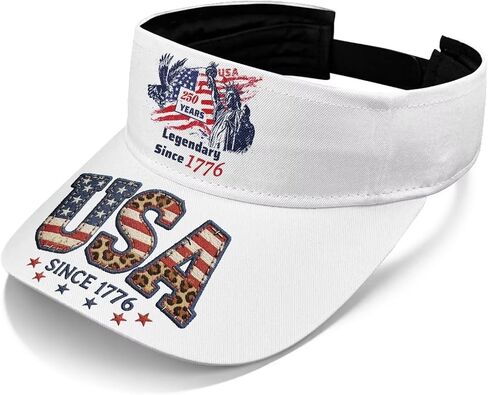 United States 250th Anniversary Sun Hat Patriotic Sun Visor Hats Independence Day Sports Summer Visors in Kuwait