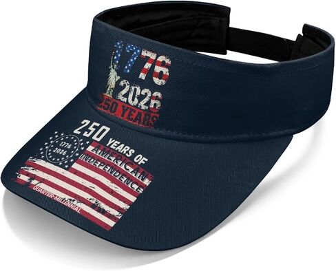 United States 250th Anniversary Sun Hat Patriotic Sun Visor Hats Independence Day Sports Summer Visors in Kuwait