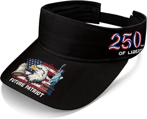 United States 250th Anniversary Sun Hat Patriotic Sun Visor Hats Independence Day Sports Summer Visors in Kuwait