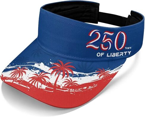 United States 250th Anniversary Sun Hat Patriotic Sun Visor Hats Independence Day Sports Summer Visors in Kuwait