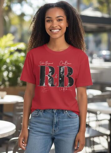 R&B Raymond Brown Signature Concert T-Shirt, Unisex Cotton Graphic Tee, Classic Tour Fit Chris and Fan Usher in Saudi Arabia