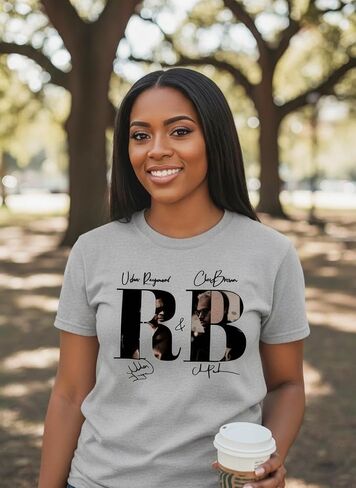 R&B Raymond Brown Signature Concert T-Shirt, Unisex Cotton Graphic Tee, Classic Tour Fit Chris and Fan Usher in Saudi Arabia