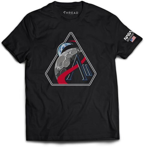 Black NASA Artemis II Mission Patch Shirt Worm Sleeve in Saudi Arabia