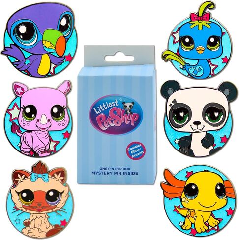 سلسلة الصناديق العمياء ذات الدبوس الغامض من Littlest Pet Shop، الطيور، الطوقان، الباندا، قنفذ البحر، القطة أو وحيد القرن in Kuwait