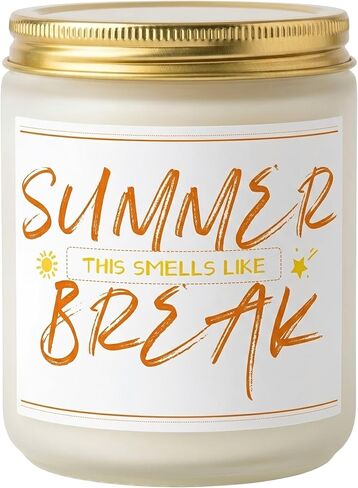 9 oz Scented Candle, Thank You, Appreciation Summer Gifts for Teachers, Students, Women, Coworkers - Graduation, End of Year Student Gifts from Teacher - Summer Break Gift Ideas for Her, Him in Saudi Arabia