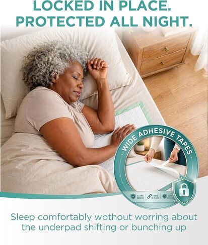 Disposable Underpads, XXL 30" x 36" Incontinence Bed Pads, 75 Count, Maximum Absorbency with Adhesive Strips, Leakproof Protection for Adult Incontinence in Saudi Arabia