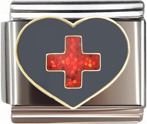 Italian Bracelet Charm,9mm,Golden Cross,Country & Culture > Religion in Saudi Arabia