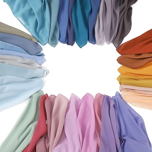 43 Inch Malaysia Pearl Chiffon Square Scarf for Women Muslim Islamic Hijab Scarves Shawl Head Wrap Turban Bandana in Saudi Arabia
