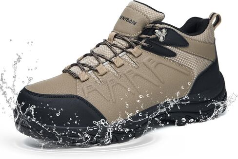 Waterproof Hiking Shoes Men | Non-Slip Grip Ankle Support, Fashion Sneakers Durable Comfort for Trekking and Outdoor Adventures in Saudi Arabia