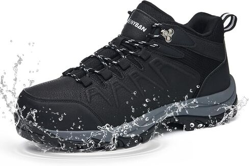 Waterproof Hiking Shoes Men | Non-Slip Grip Ankle Support, Fashion Sneakers Durable Comfort for Trekking and Outdoor Adventures in Kuwait