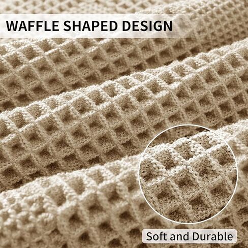 Waffle Bath Mat - Super Water Absorbing Bath Mat Quick Dry, Bathroom Rugs Non Slip Washable with Tassels, Rubber Backed Bathroom Mat for Bathroom Floor, Tub and Shower, 17" x 24", Brown in Saudi Arabia