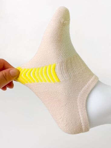5 Pairs No Show Socks for Women, Low Cut Non Slip Athletic Cotton Invisible Socks - US 6-9 in Kuwait