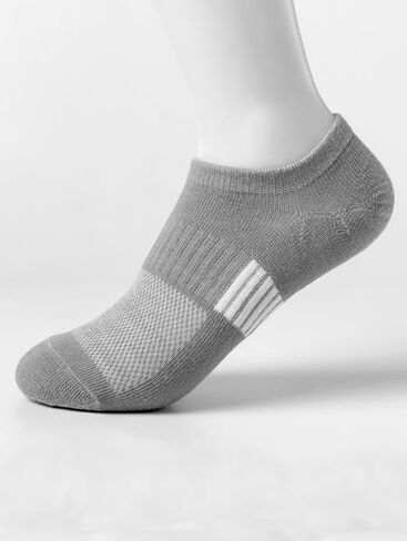 5 Pairs No Show Socks for Women, Low Cut Non Slip Athletic Cotton Invisible Socks - US 6-9 in Kuwait