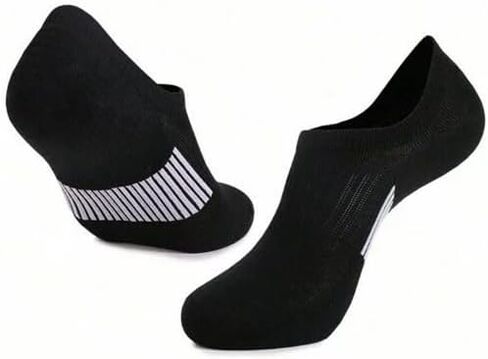 5 Pairs No Show Socks for Women, Low Cut Non Slip Athletic Cotton Invisible Socks - US 6-9 in Kuwait