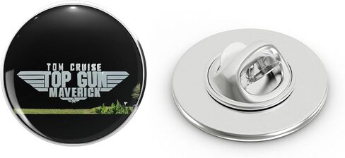 Peoplesmania Top Gun Mavrick قبعة معدنية لطية صدر السترة دبوس ربطة عنق Pinback 0.75 بوصة in Kuwait