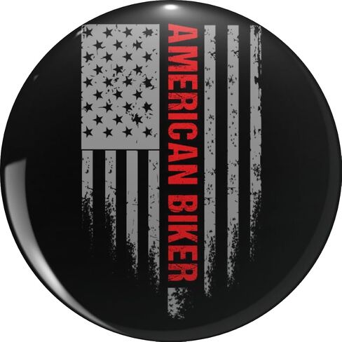 قبعة معدنية لراكبي الدراجات النارية من American Biker ذات طية صدر السترة وربطة عنق دبوسية مقاس 0.75 بوصة in Kuwait